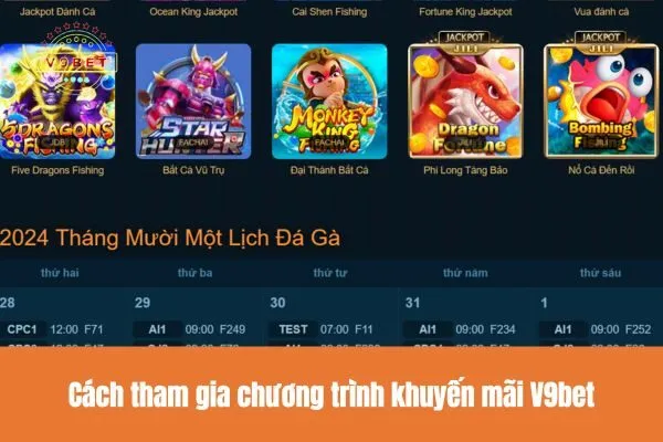 Cách tham gia chương trình khuyến mãi V9bet